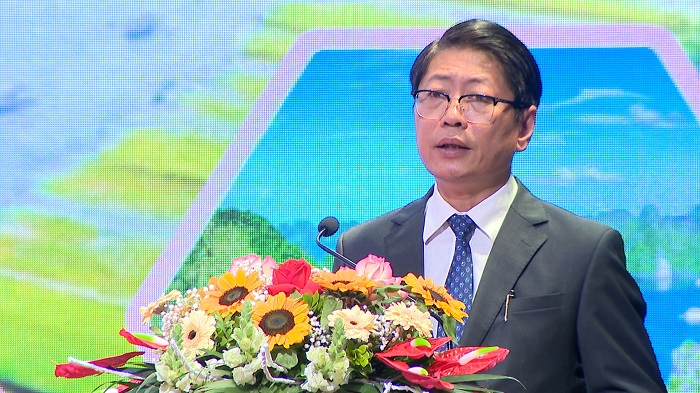 Phó Chủ tịch UBND tỉnh Ninh Bình Trần Song Tùng phát biểu tại Hội nghị